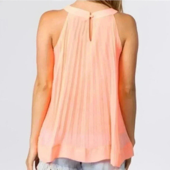 Peachy Pleated Top - Picture 3 of 4